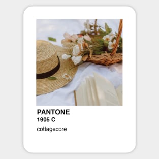 Pantone Cottagecore Aesthetic Sticker and Phone Case Sticker